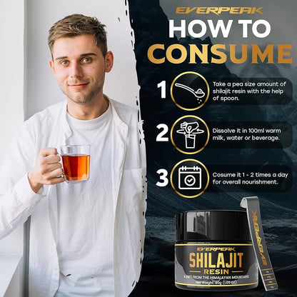 Shilajit Pure – Le Secret Ancestral pour Booster Ton Énergie, Ta Virilité et Ton Immunité Naturellement